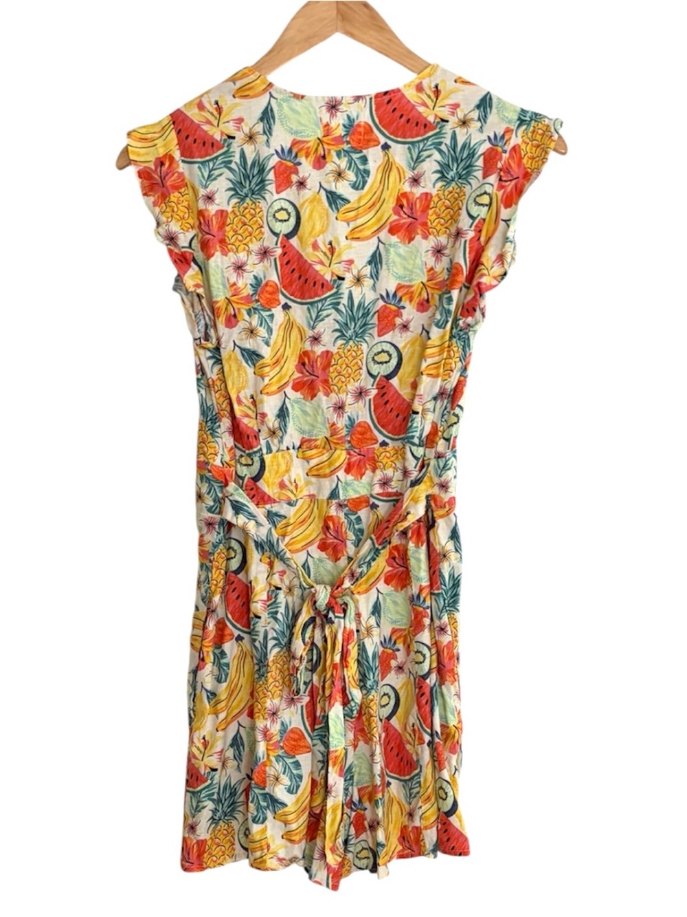 Marine Layer Yellow Tropical Fruit Camila Romper Small - Picture 3 of 5